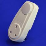 Plug Through Dimmer with UK plug and socket